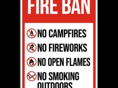 Fire Ban Sign